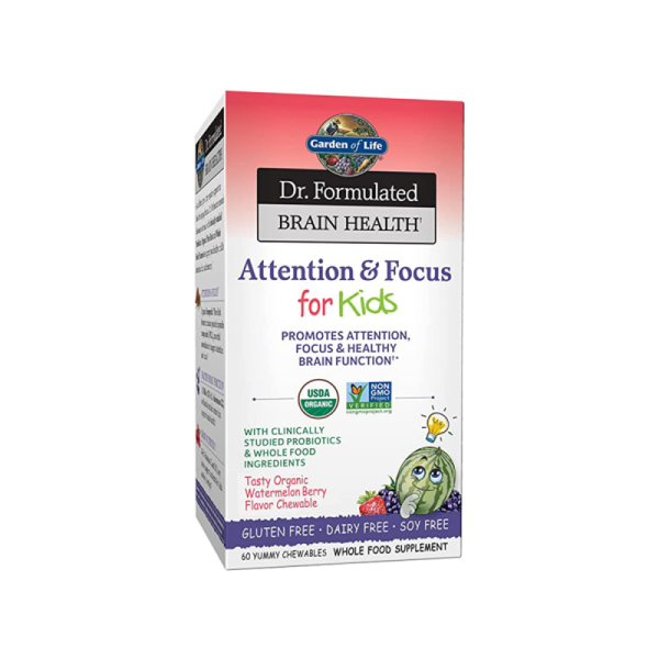 Dr. Formulated Attention & Focus Supplement for Kids. 60 Gummies (Bonbons)