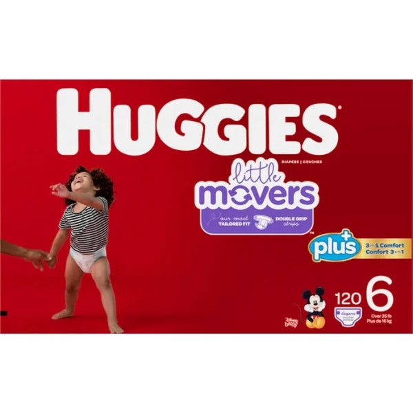 Huggies + Plus little movers diapers