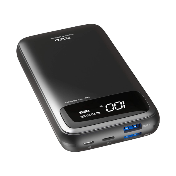 TOZO 20,000 Milliamp Hours Fast Charging Power Bank