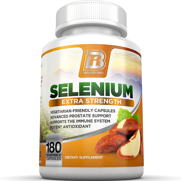 Selenium Extra Strength Natural - 200mcg, 180 Vegetable Cellulose Capsules