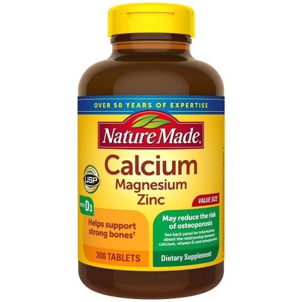 Calcium Magnesium Zinc. 300 Tablets (Comprimés)